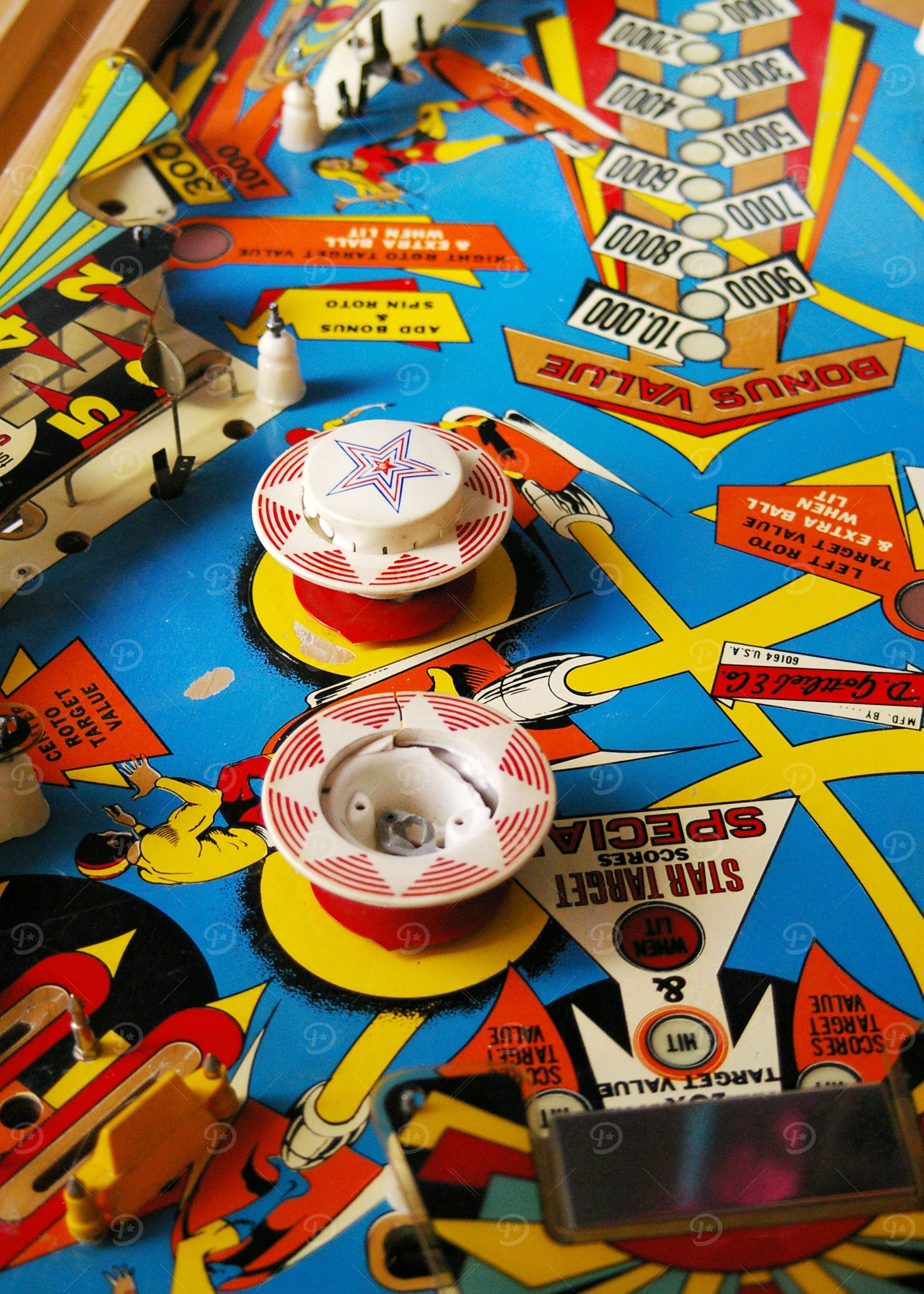 Pinball closeup