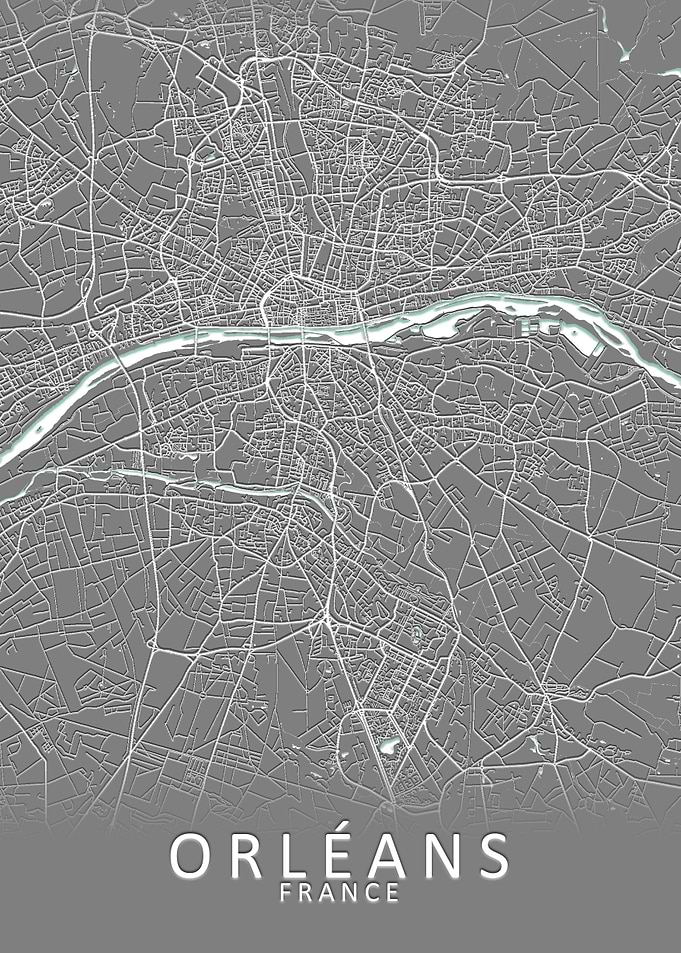 Orleans France City Map