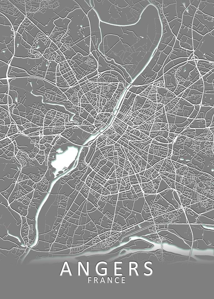 Angers France City Map