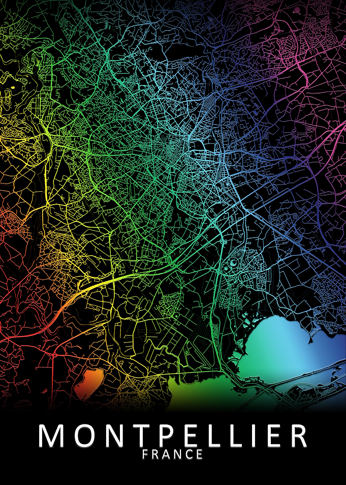 Montpellier France Map