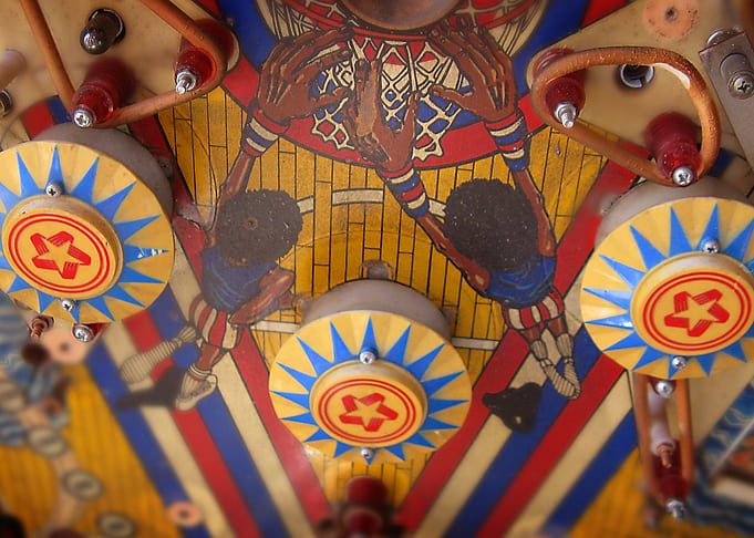 Pinball closeup