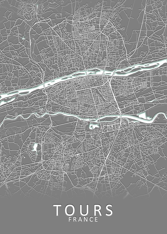 Tours France City Map