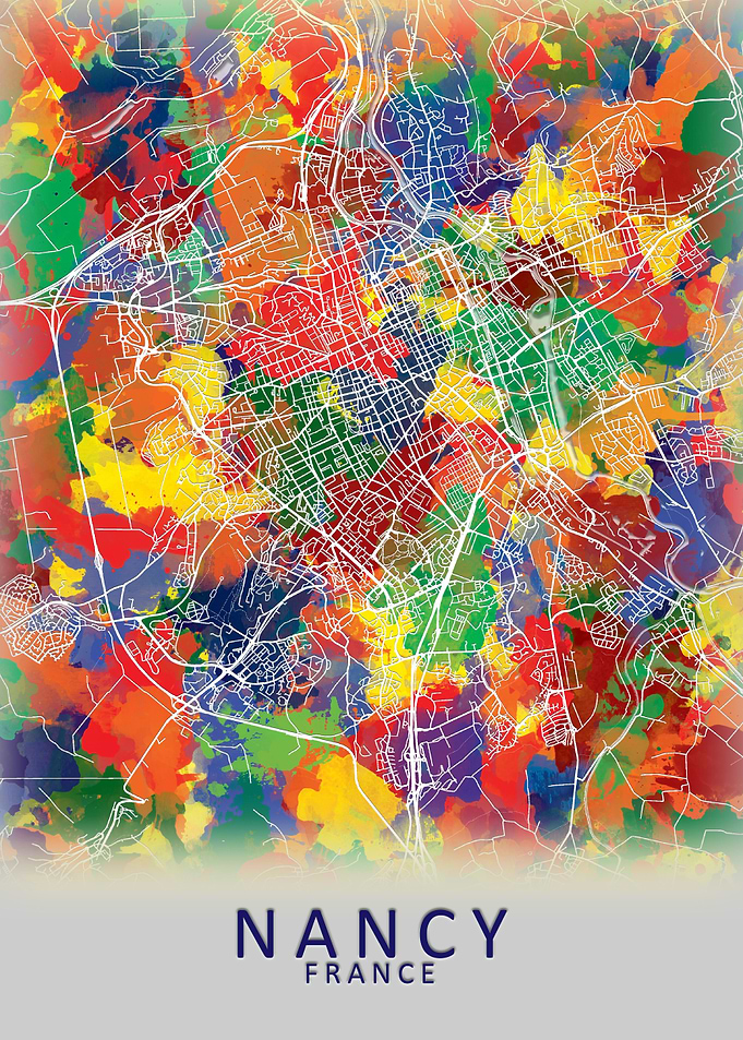 Nancy France City Map