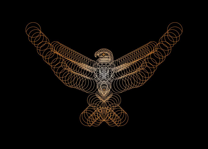 Eagle Circle Art