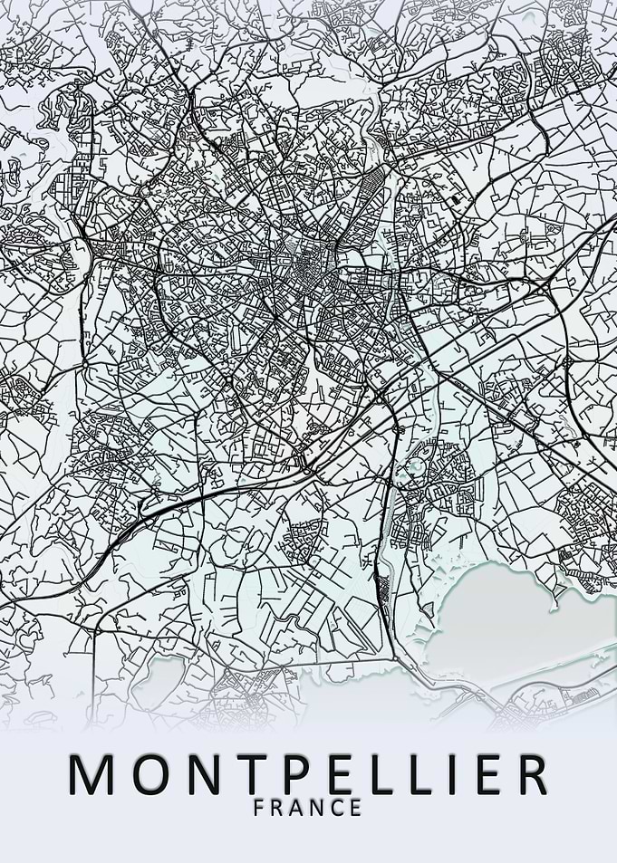 Montpellier France Map