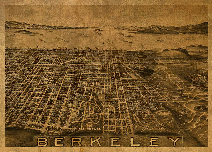 Berkeley City Map 1909