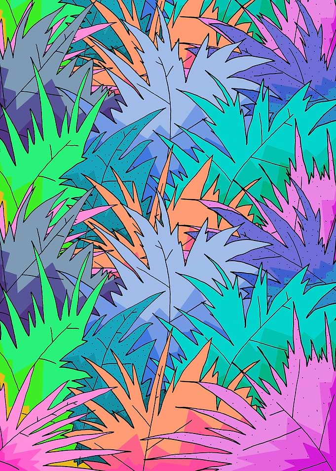 Tropical leaves