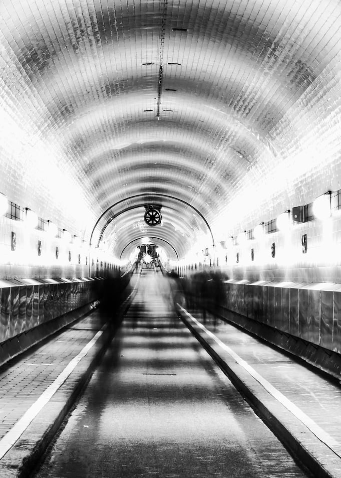 walk through the tunnel