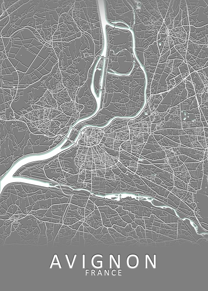 Avignon France City Map