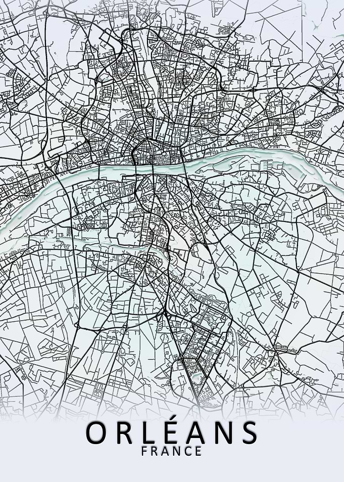Orleans France City Map