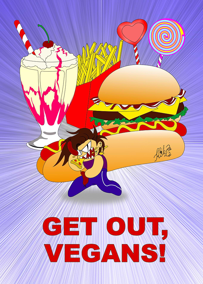 GET OUT VEGANS