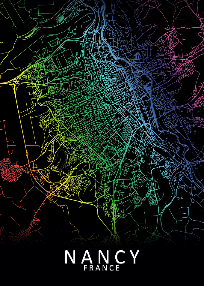Nancy France City Map