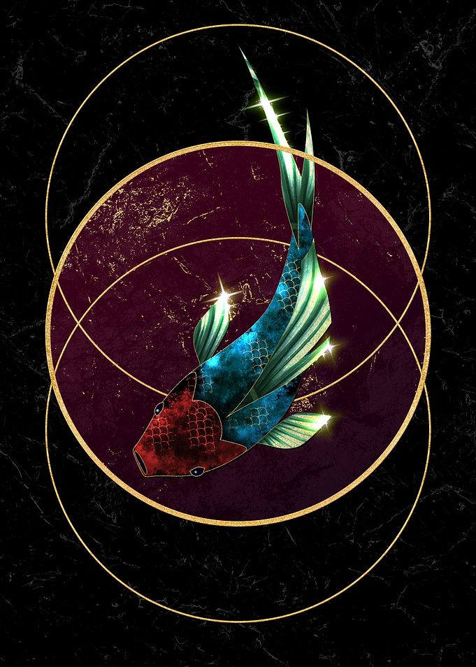 Jewel Fish on Art Deco 1
