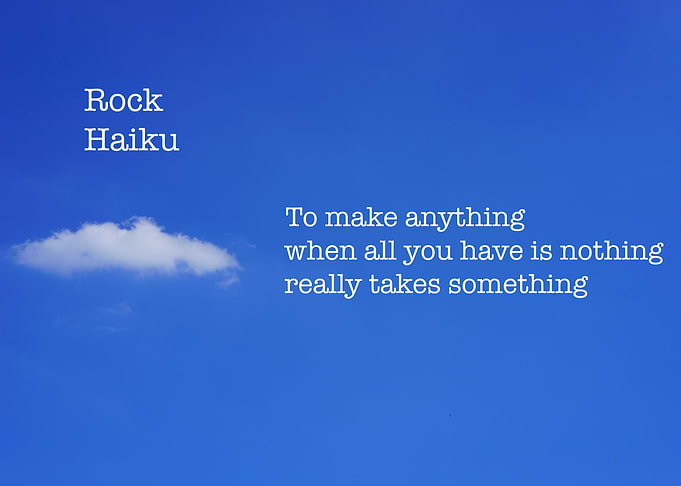 Rock Haiku Clouds
