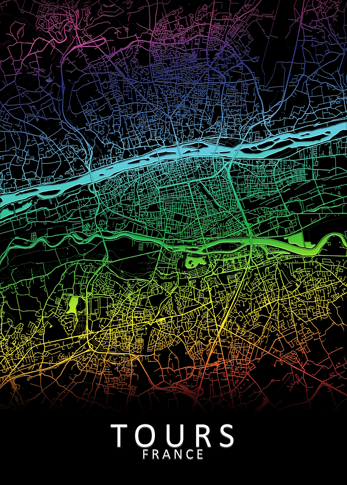 Tours France City Map