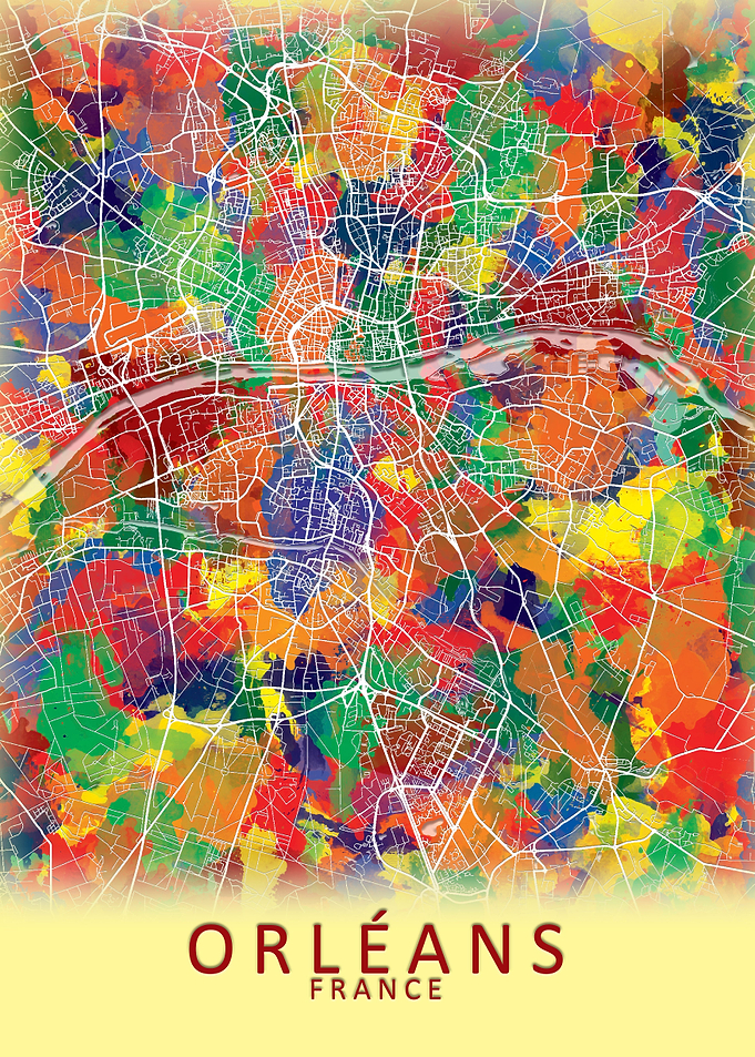 Orleans France City Map