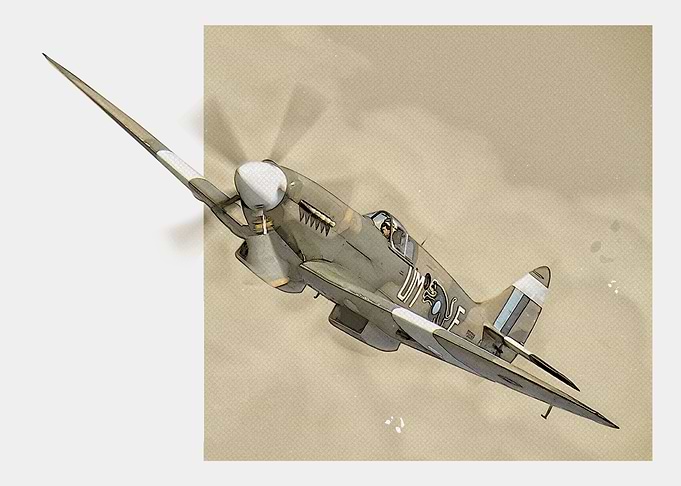 Spitfire half frame titled