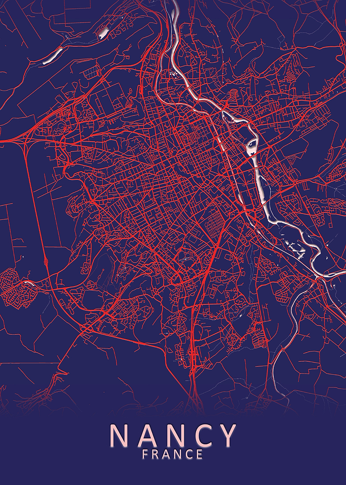 Nancy France City Map