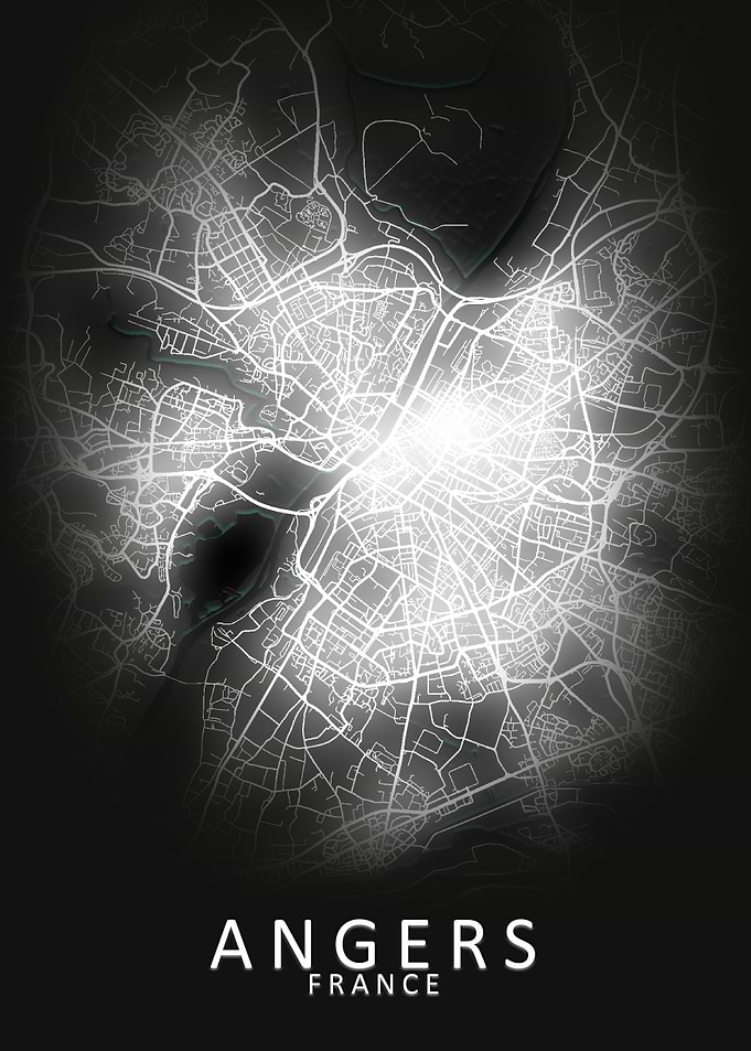 Angers France City Map