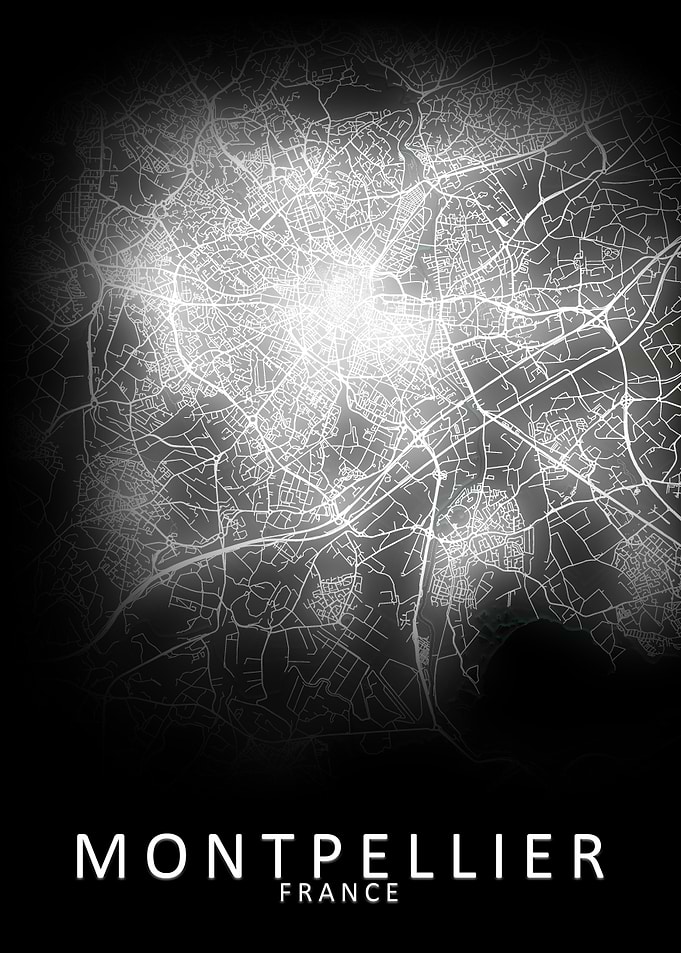 Montpellier France Map