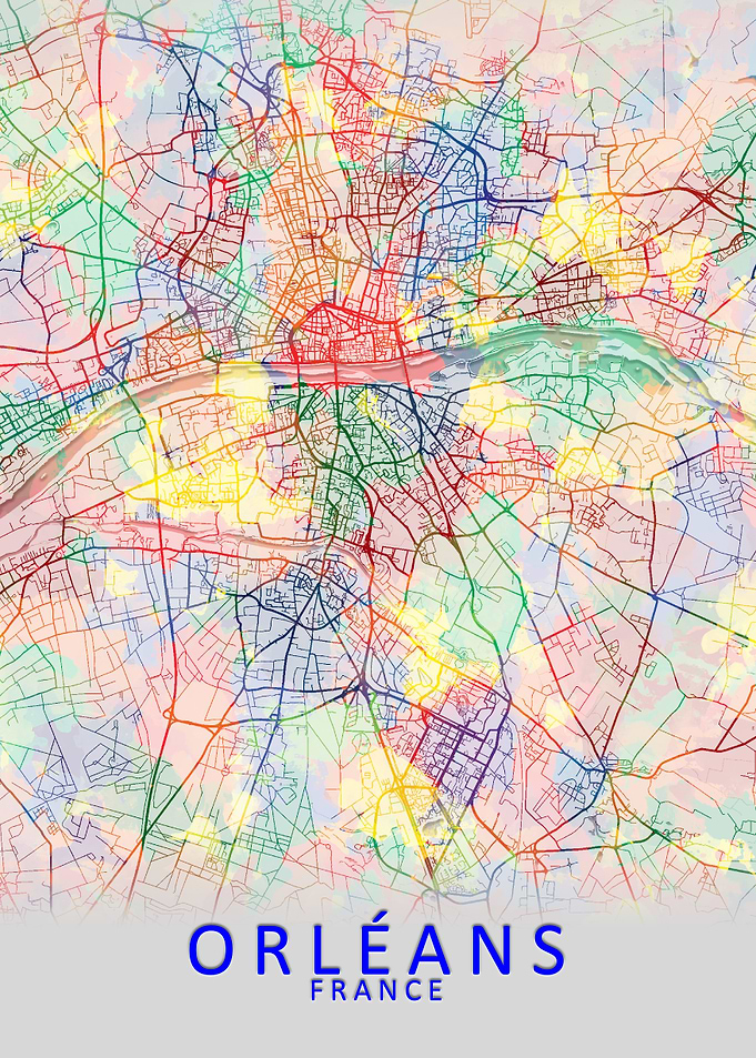 Orleans France City Map