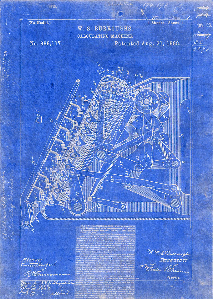 Calculating Machine Patent
