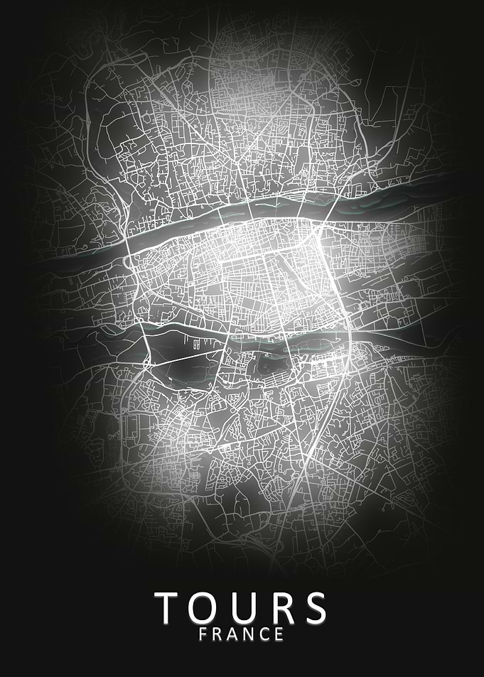 Tours France City Map