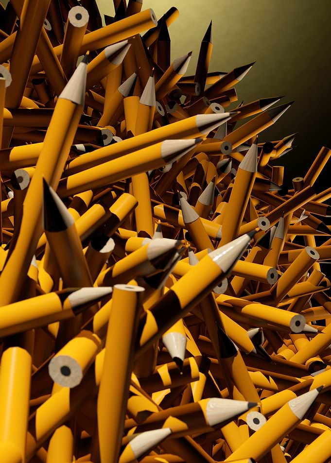 crayons orange left