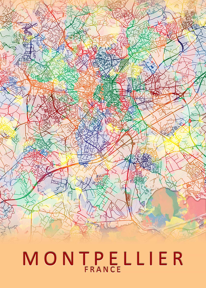Montpellier France Map