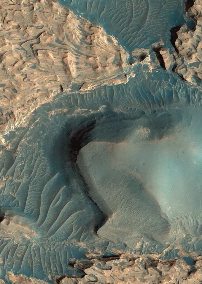 Mars Uplifted Blocks