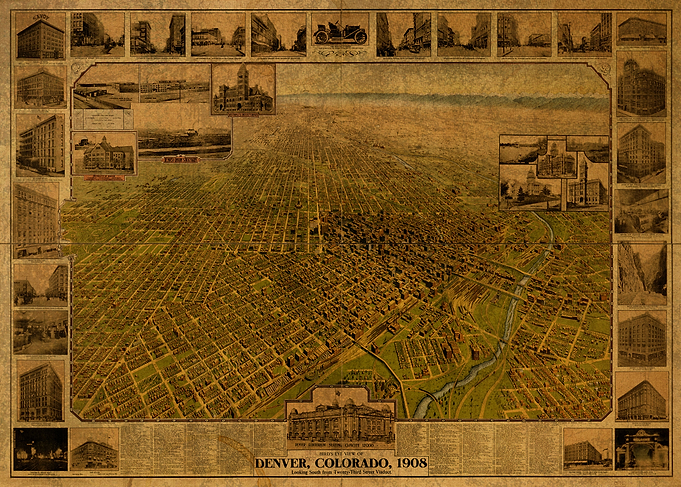 Denver City Map 1980