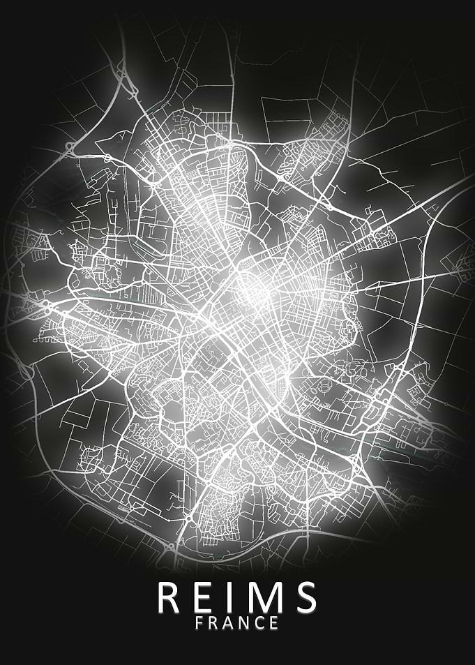 Reims France City Map