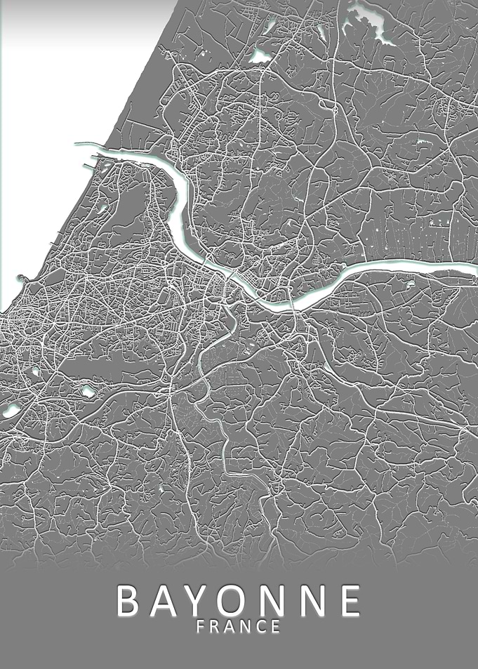 Bayonne France City Map