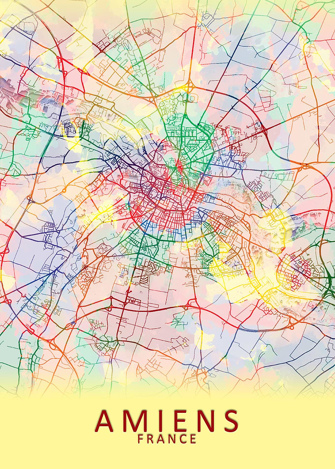 Amiens France City Map