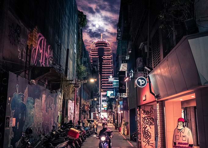 Taipei at night