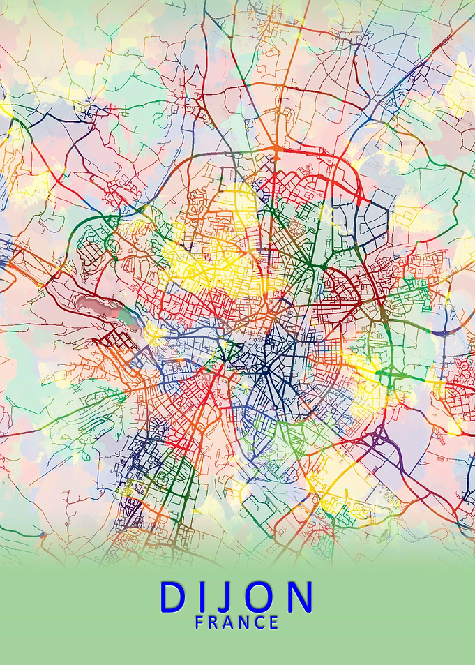 Dijon France City Map