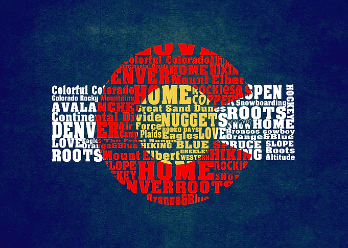 Colorado Flag Words