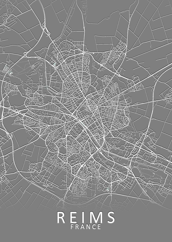 Reims France City Map