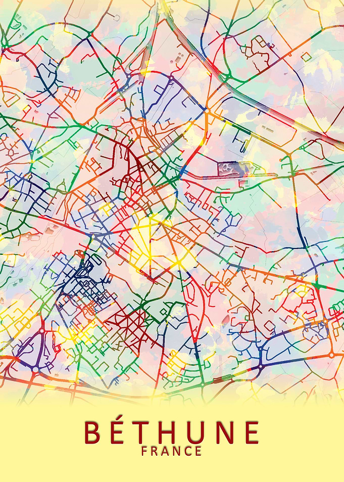 Bethune France City Map