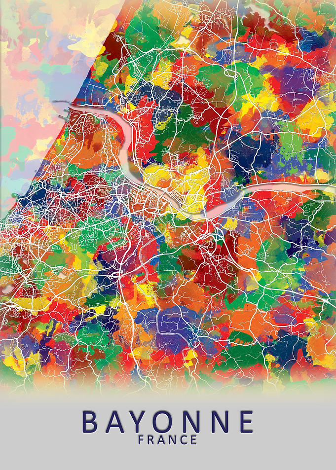 Bayonne France City Map