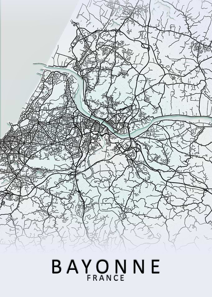 Bayonne France City Map
