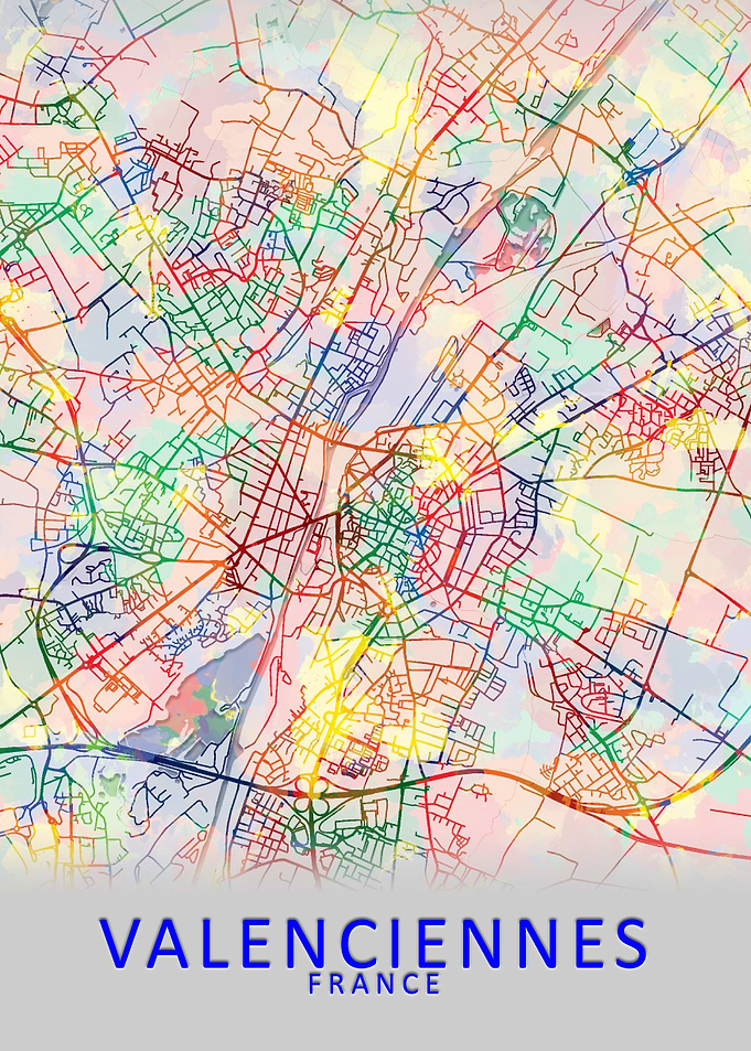 Valenciennes France Map