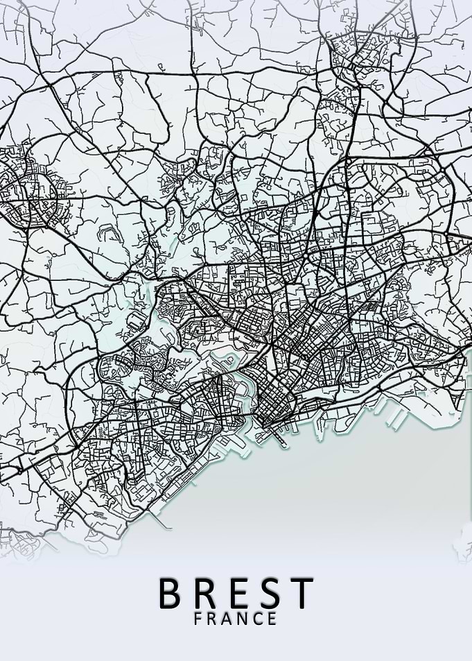 Brest France City Map