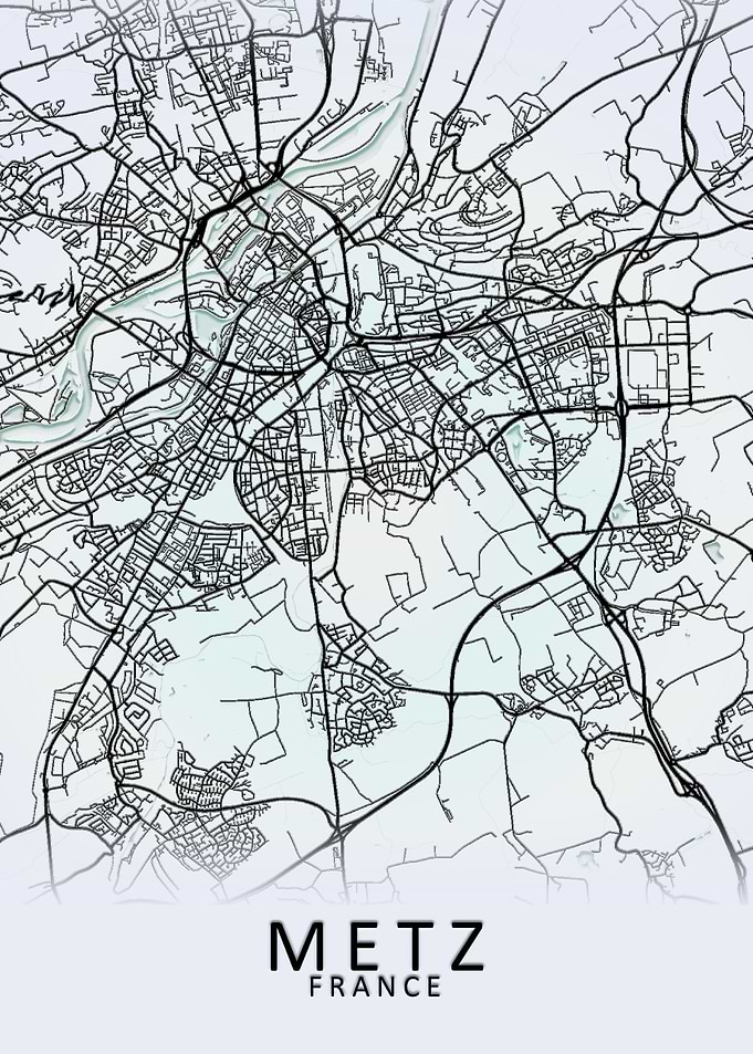 Metz France City Map