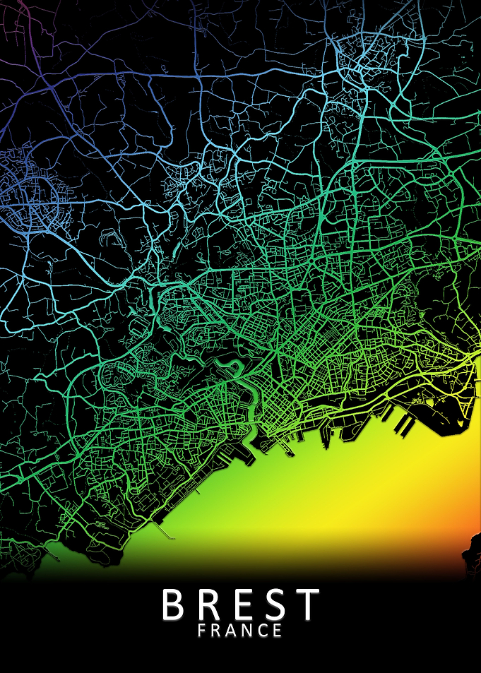 Brest France City Map