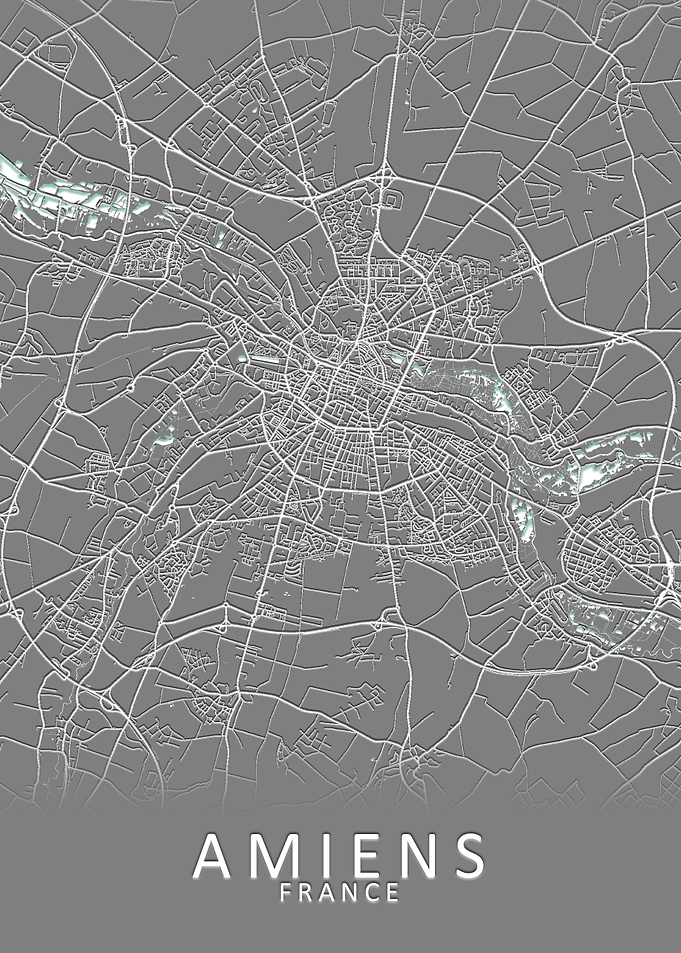 Amiens France City Map