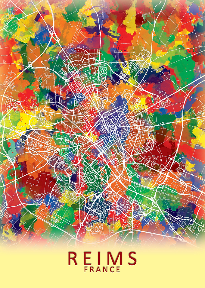 Reims France City Map