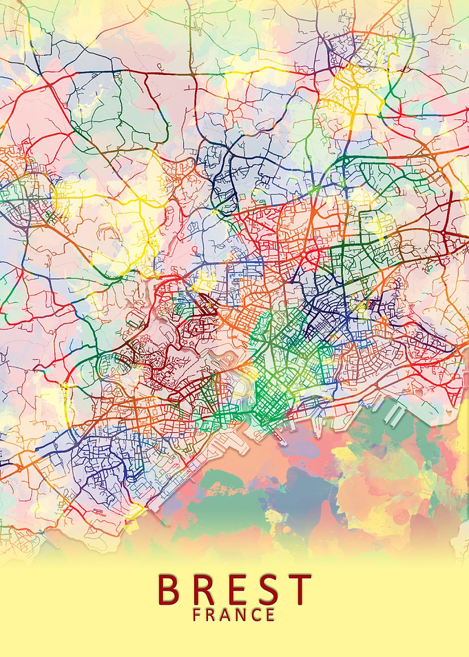 Brest France City Map