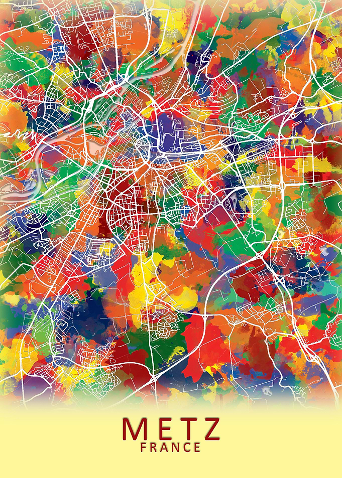 Metz France City Map