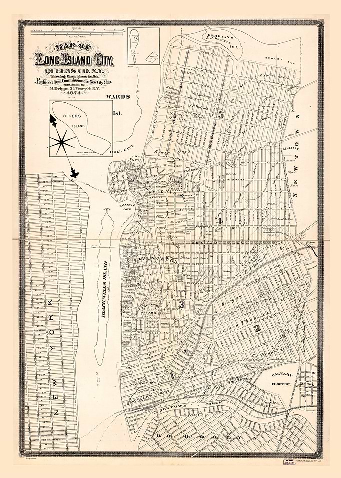 Long Island Map 1874
